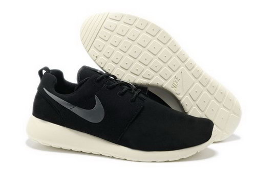 Online Shopping Nike Roshe Mens Running Shoes Wool Skin For Sale Black White Coupon